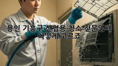 용인 기흥구 산업용 청소 전문업체, 어떻게 고르죠?