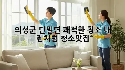 의성군 단밀면 쾌적한 청소✨ 내 집처럼! #청소맛집